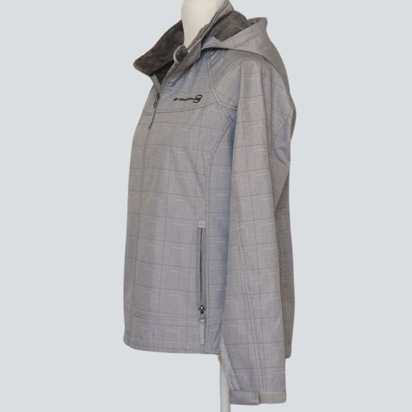FREE COUNTRY Hooded Coat Gray Size M - Picture 2 of 8